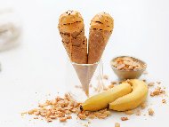 Рецепта Домашен бананов сладолед с фъстъчено масло (без млечни продукти)